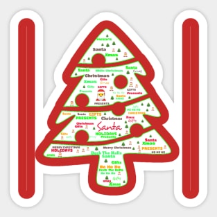 Small Xmas Tree Sticker